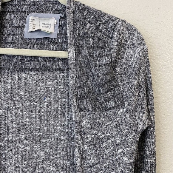Anthropologie Saturday Sunday Cardigan Size S Semana Gray Duster OB512232 - Picture 3 of 8